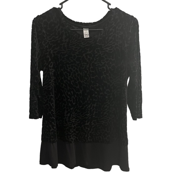 Black Leopard blouse - Picture 1 of 3